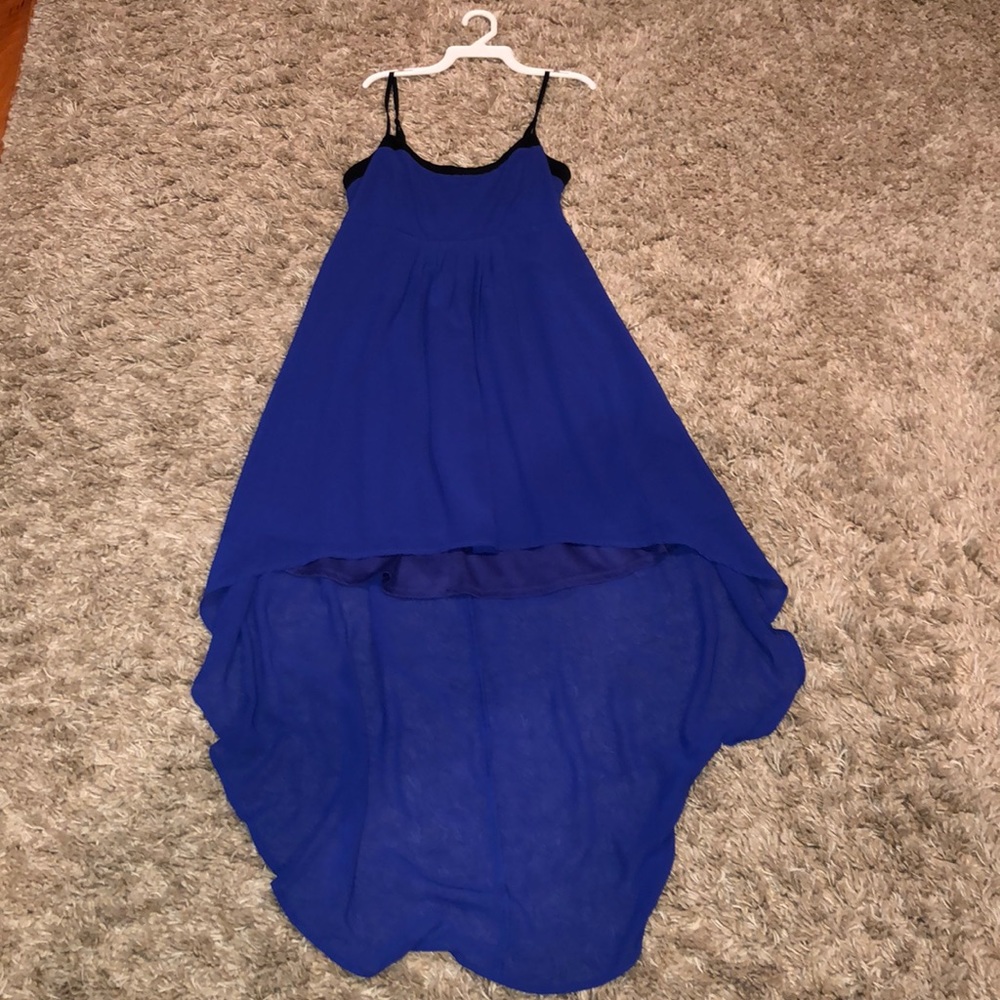 Royal blue high low dress!